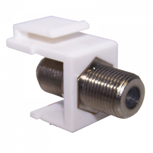 Keystone insert with F-coupler